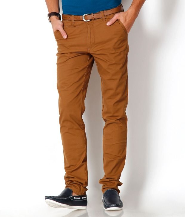 khaki chinos matching shirt