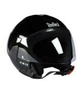 Steelbird - Open Face Helmet - SB-35 Cruze (Dashing Black) [Size : 60cms]