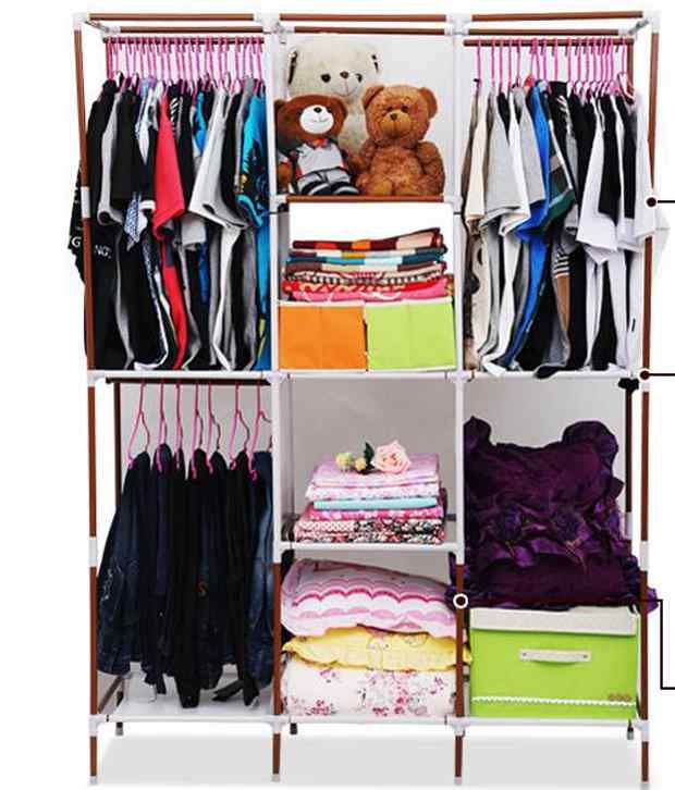  Cloth Wardrobe  Black Buy Online at Best Price in India 