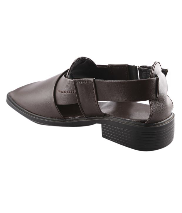 Macoro Compact Brown Dress Sandals Price in India- Buy Macoro Compact ...