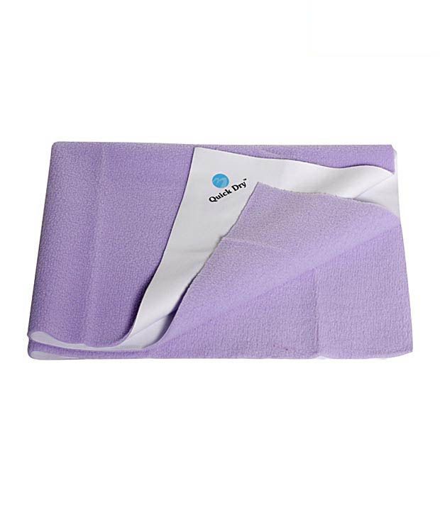     			Quick Dry Plain Waterproof Lilac Large Rubber Sheet baby bed cover