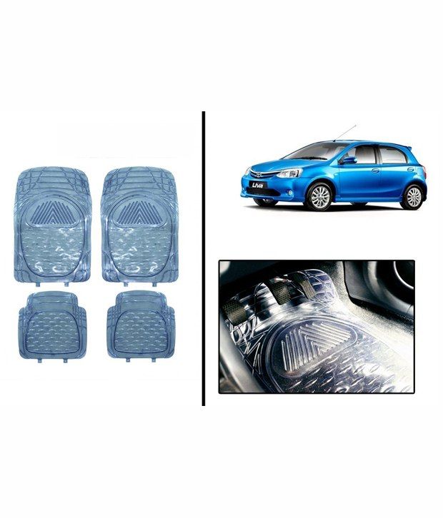 Speedwav High Quality Car Floor Mats (Transparent White) Toyota