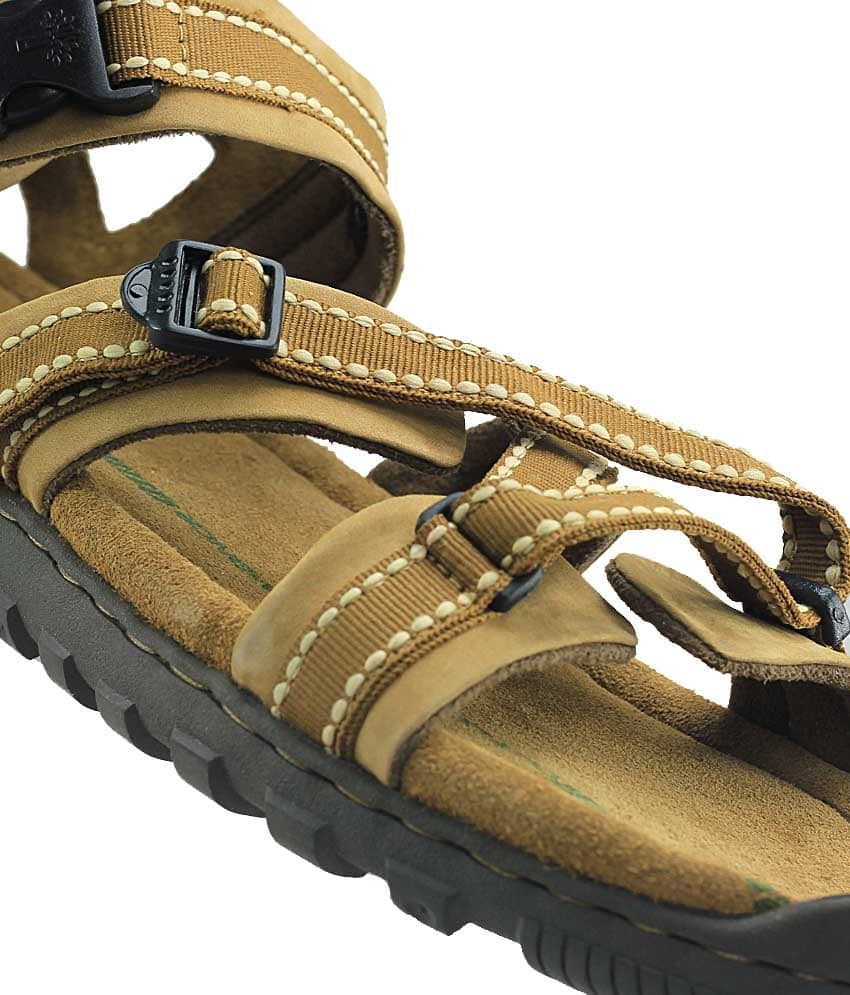 woodland brown floater sandals