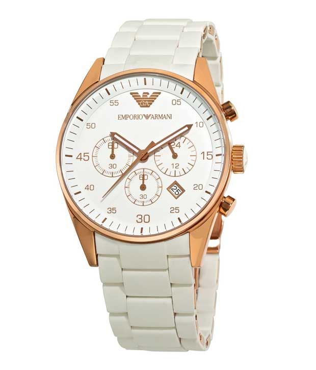 Armani Winning White Watch - Buy Armani Winning White Watch Online at ...