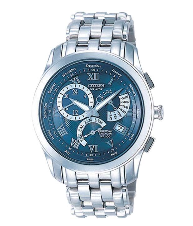 Citizen BL8001-51L Blue & Silver Watch - Buy Citizen BL8001-51L Blue ...