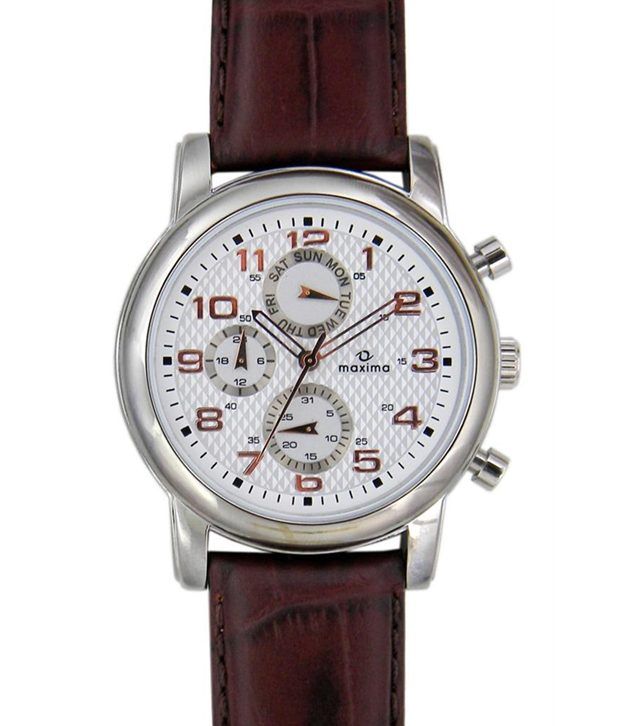 maxima white watch