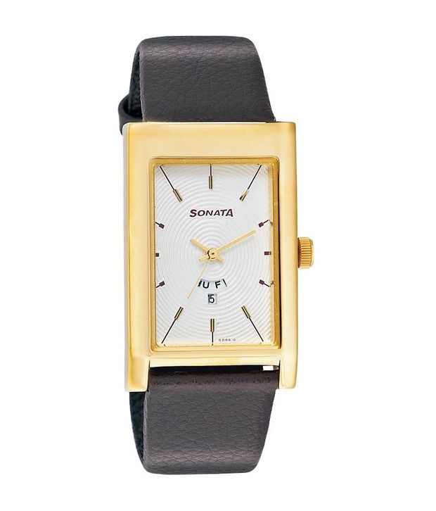 sonata rectangular dial watches