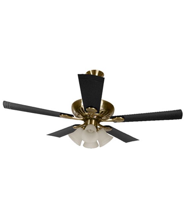 Usha 1250 Mm Fontana Maple Ceiling Fan Antique Brass