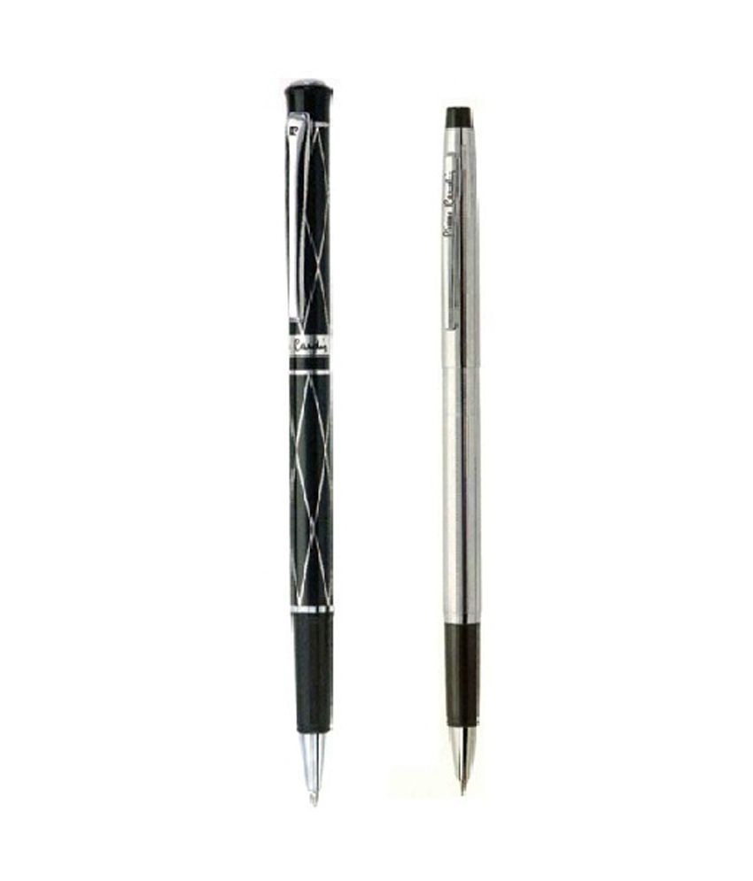 Pierre Cardin Cockpit Black Ball Pen + Free 1 Pc. Black Beauty Refill