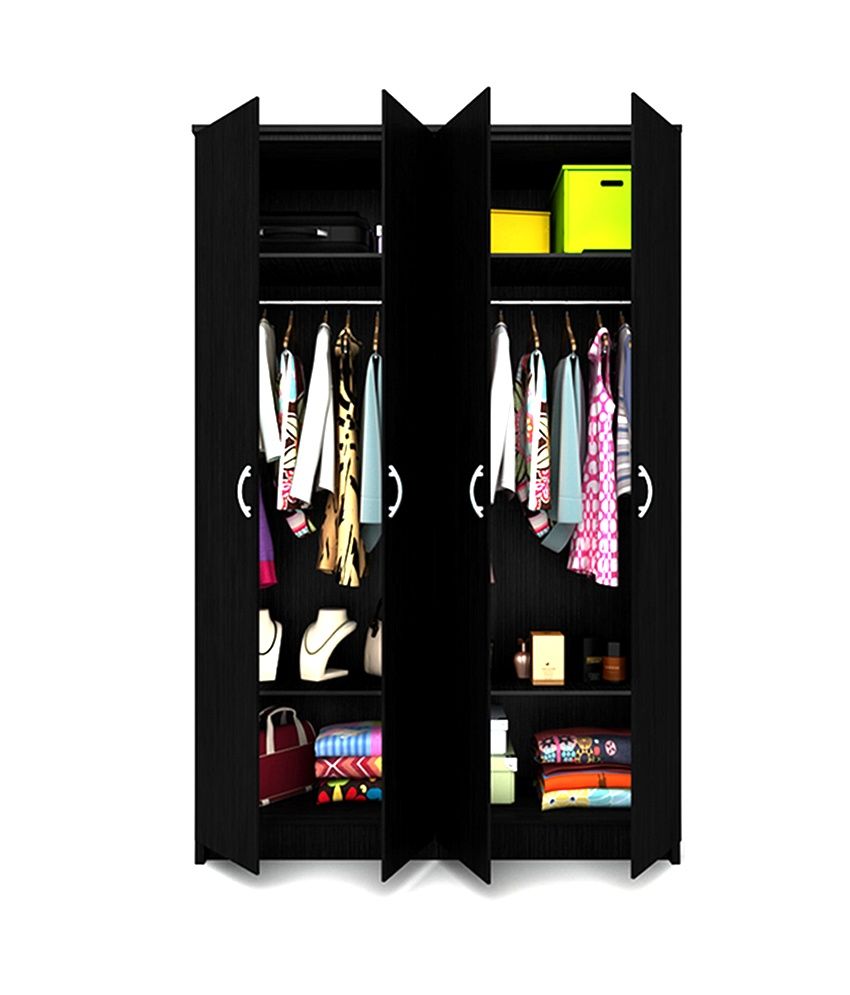 Housefull Eco 4 Door Wardrobe in Wenge Finish Buy Online at Best Price
