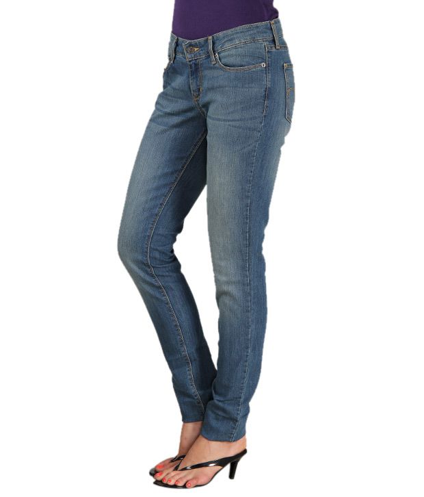 Buy Levis Demi Curve Skinny Jeans - Worn-in Blue Online at Best Prices ...