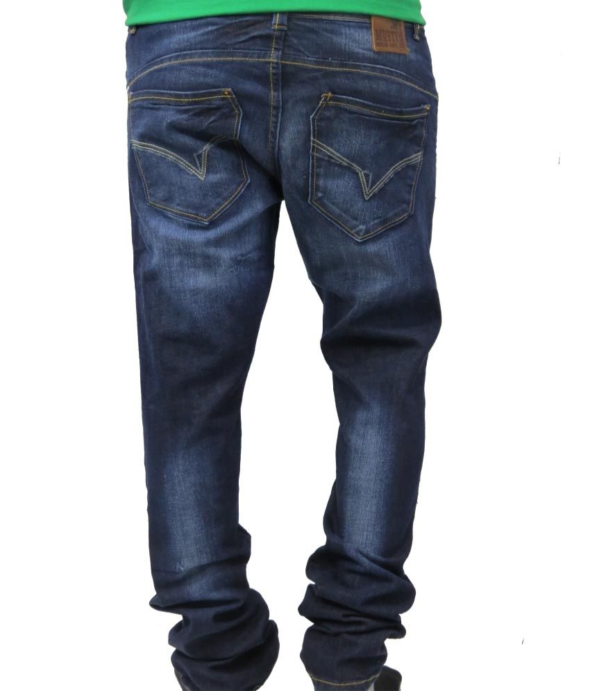 mufti jeans back pocket design