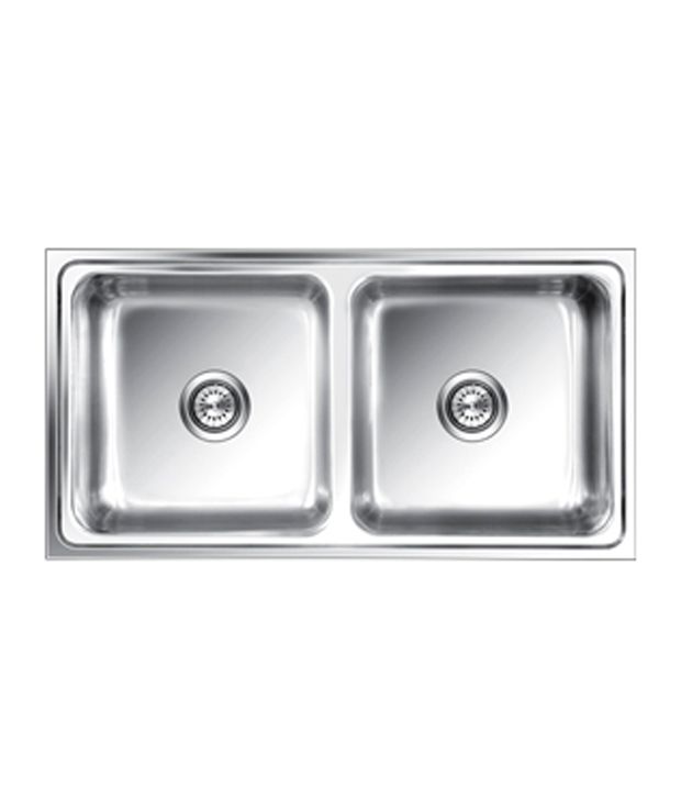 Buy Nirali Kitchen Sink Double Bowl Opal Small Anti Scratch