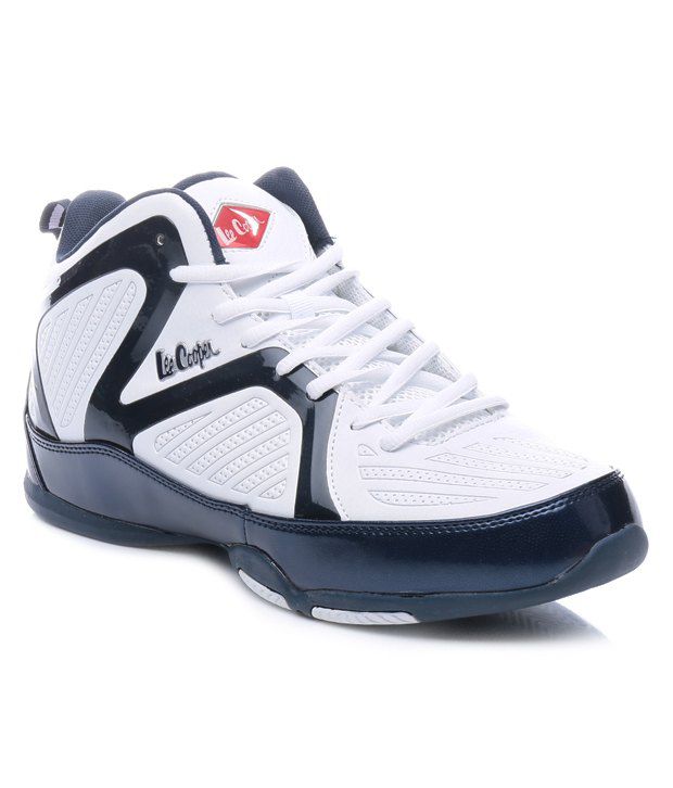 Lee Cooper White & Blue indoor Court shoes - Buy Lee Cooper White ...