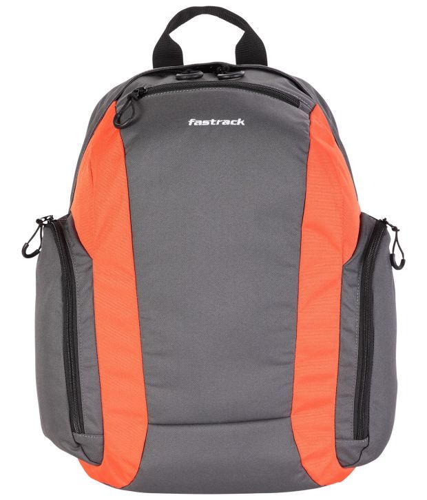 Fastrack Gray & Orange A0507NGY01 Backpacks - Buy Fastrack Gray ...