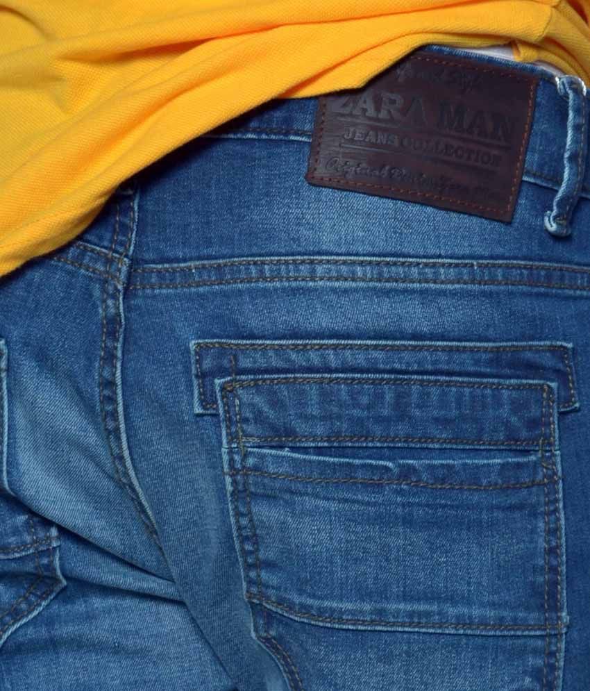 zara blue jeans