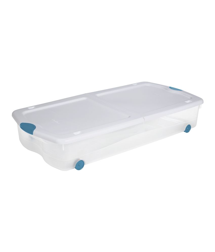 Sterilite 67 Quart Wheeled Underbed Latch Box Container