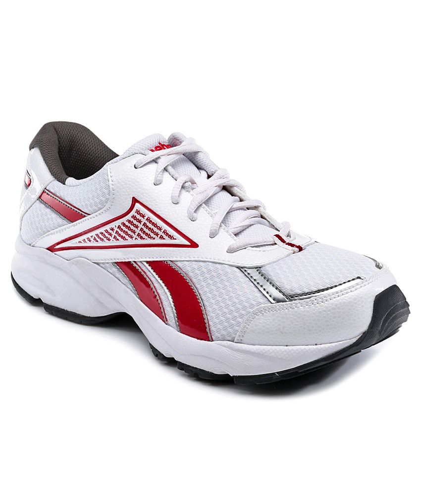 red and white reebok shoes