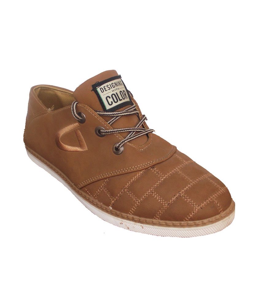 brown casual shoes