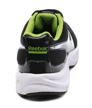 reebok black and green sport shoes