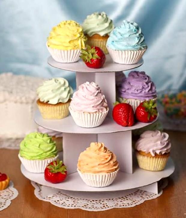 Victoria Lynn Cardboard Cake Stand (3 Tier Stand Set Of 2) Buy Online