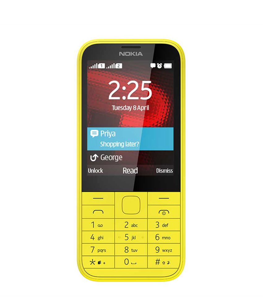 Nokia 225 Dual SIM Yellow Mobile Phones Online at Low 