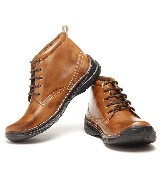 Zapatoz Tan Harley Boots Combo Buy Zapatoz Tan Harley