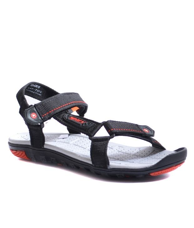 sparx chappal black