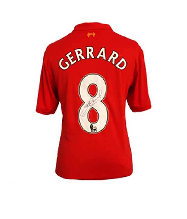 signed gerrard liverpool shirt