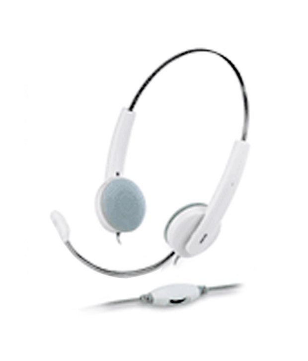     			Genius hs-210c Over Ear Headset with Mic White