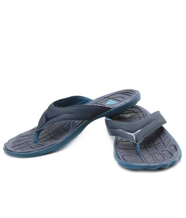 adidas navy blue flip flops