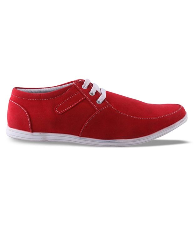 cheap red canvas shoes