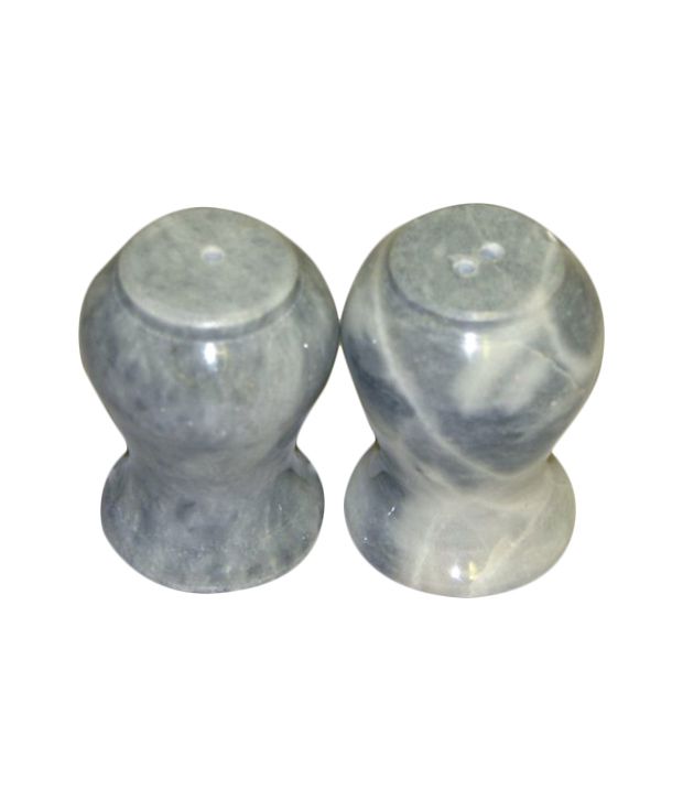 Carrera Durable Gray Marble Stone Salt And Pepper Shaker Set 2 Pcs Buy