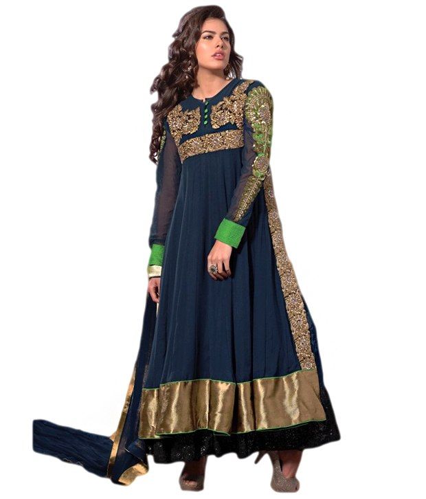 Pinkshink Surat Net Embroidered Dress Material Buy Pinkshink Surat