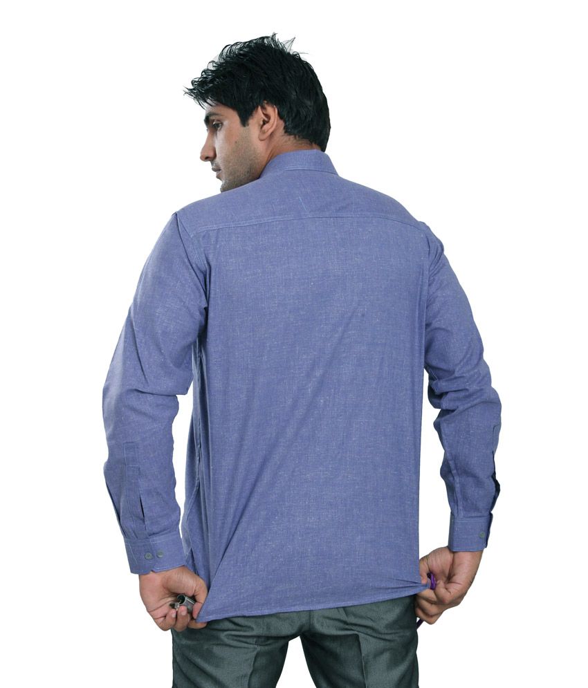 Arisat KhadiCraft Purple Cotton Khadi Casuals Shirt - Buy ...