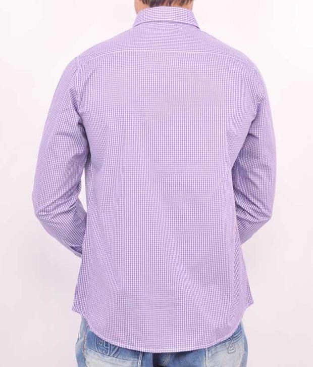 van heusen purple shirt