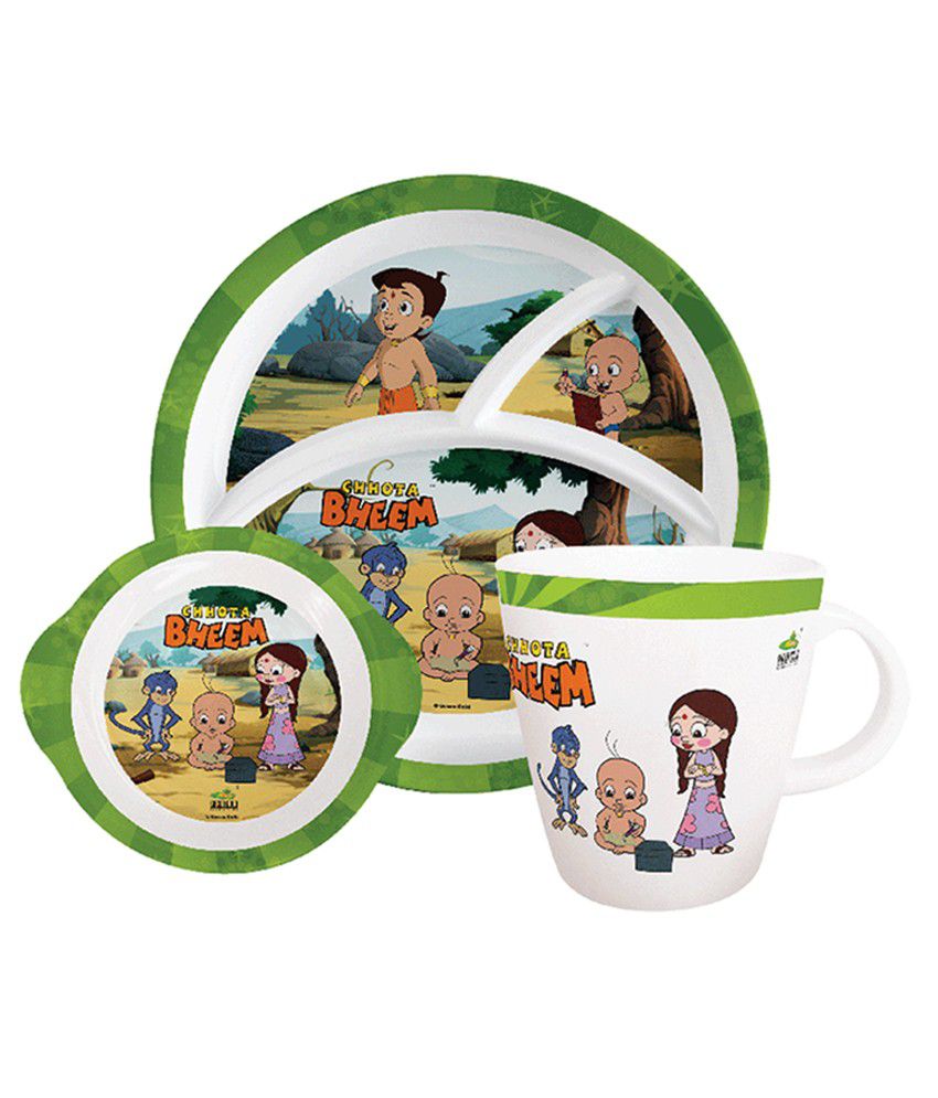 Servewell- 3 pc Kids Set - Chhota Bheem Drawing Fun: Buy Online at Best  Price in India - Snapdeal