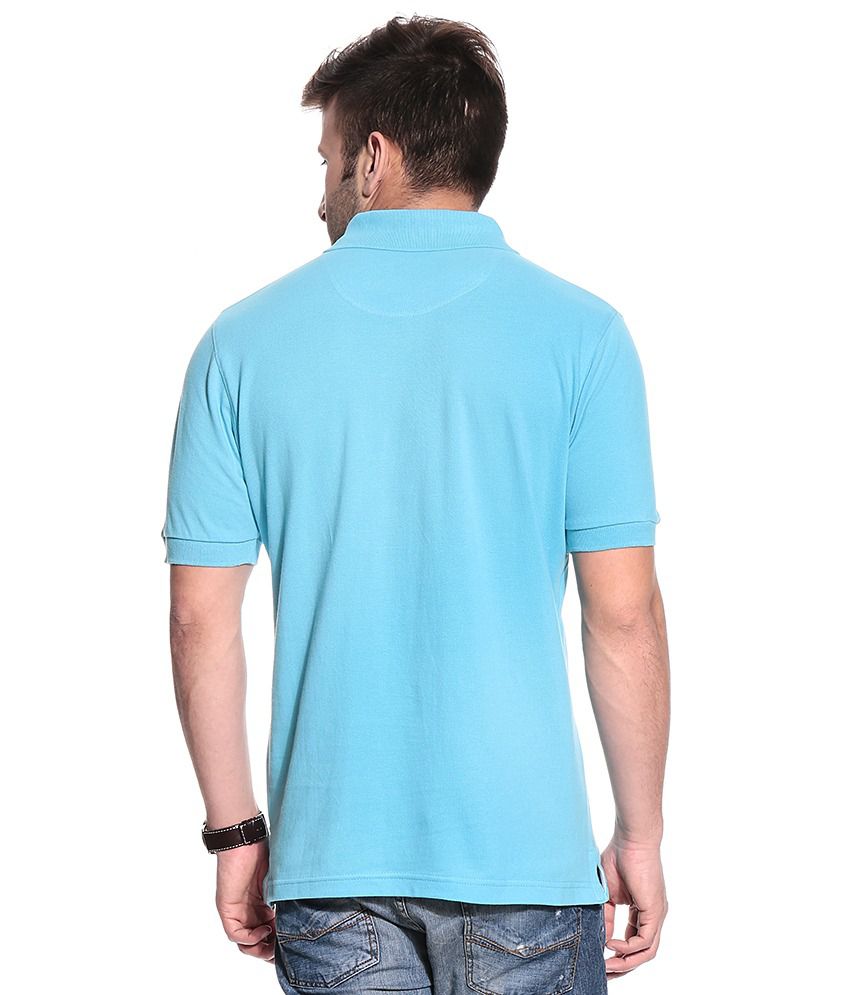 Posh 7 Blue Half Polo T-Shirt - Buy Posh 7 Blue Half Polo T-Shirt ...