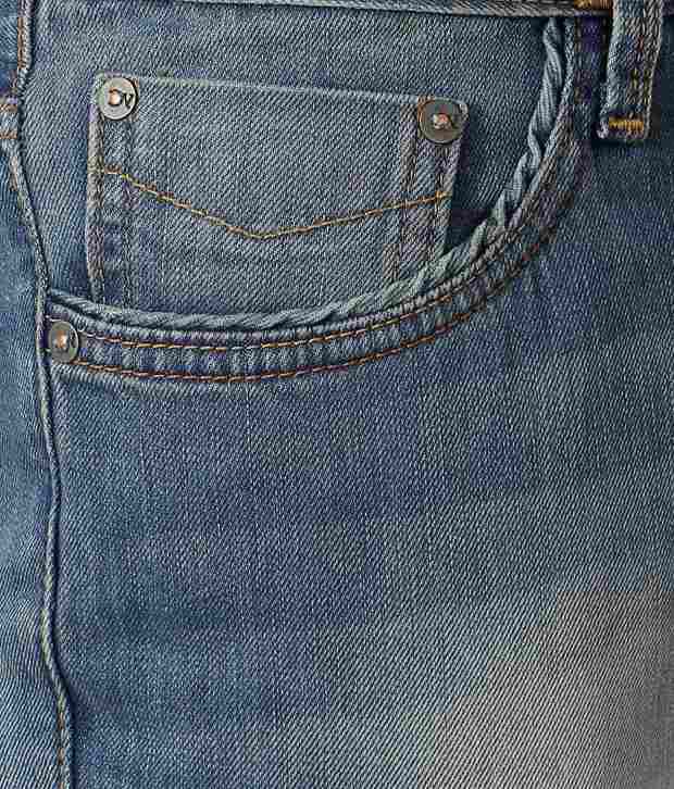 Van Heusen Blue Comfort Fit Jeans - Buy Van Heusen Blue Comfort Fit ...