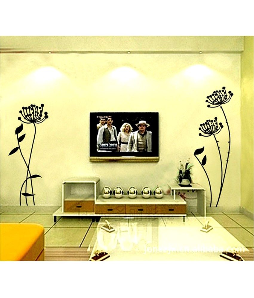 Decals Arts Black Pvc Vinyl Best Floral Wall Sticker Buy Decals Arts