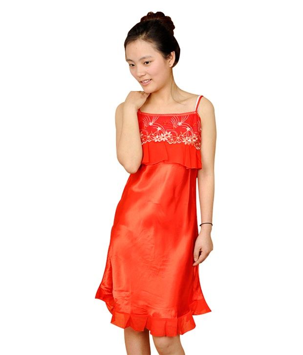 sleeveless front open nighty