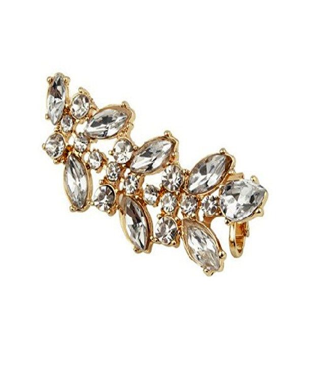Cinderella Fashion Jewelry Crystal Leaf EAR CUFF (For Single Ear) Buy