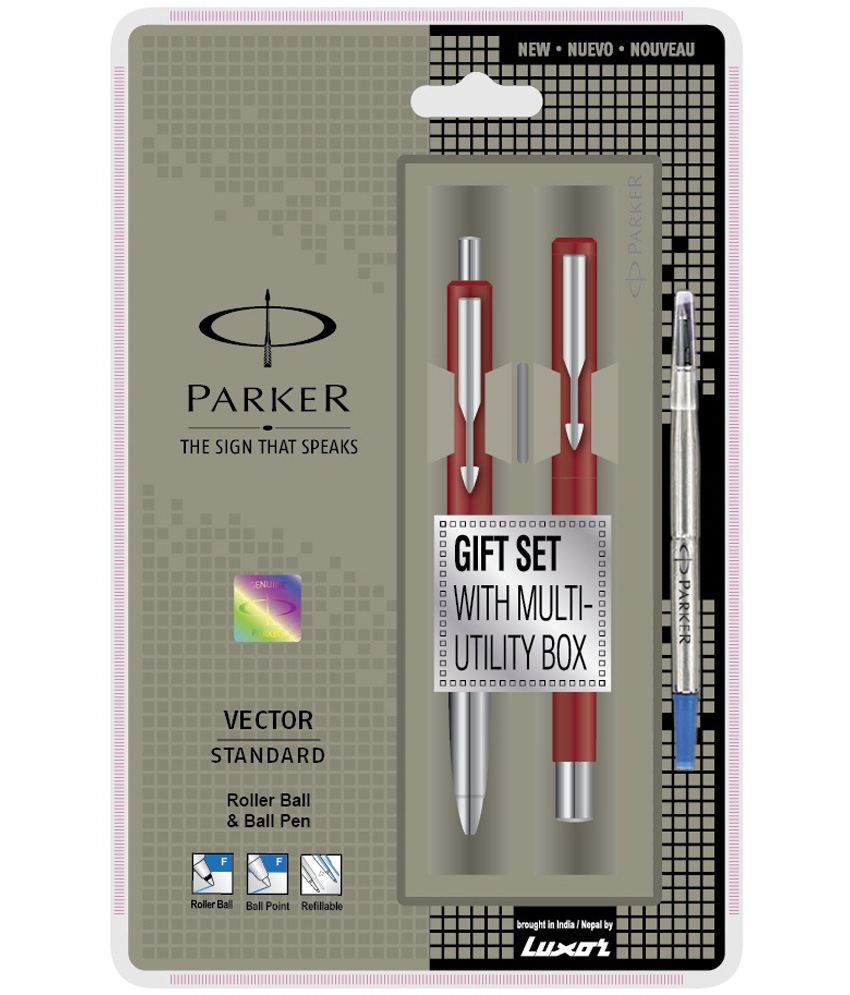    			Parker Vector Standard CT(RB+BP) Pen Set (Red)