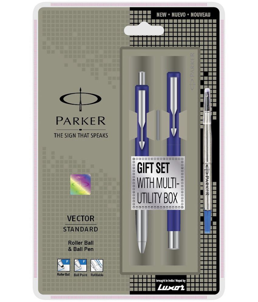     			Parker Vector Standard CT(RB+BP) Pen Set (Blue)