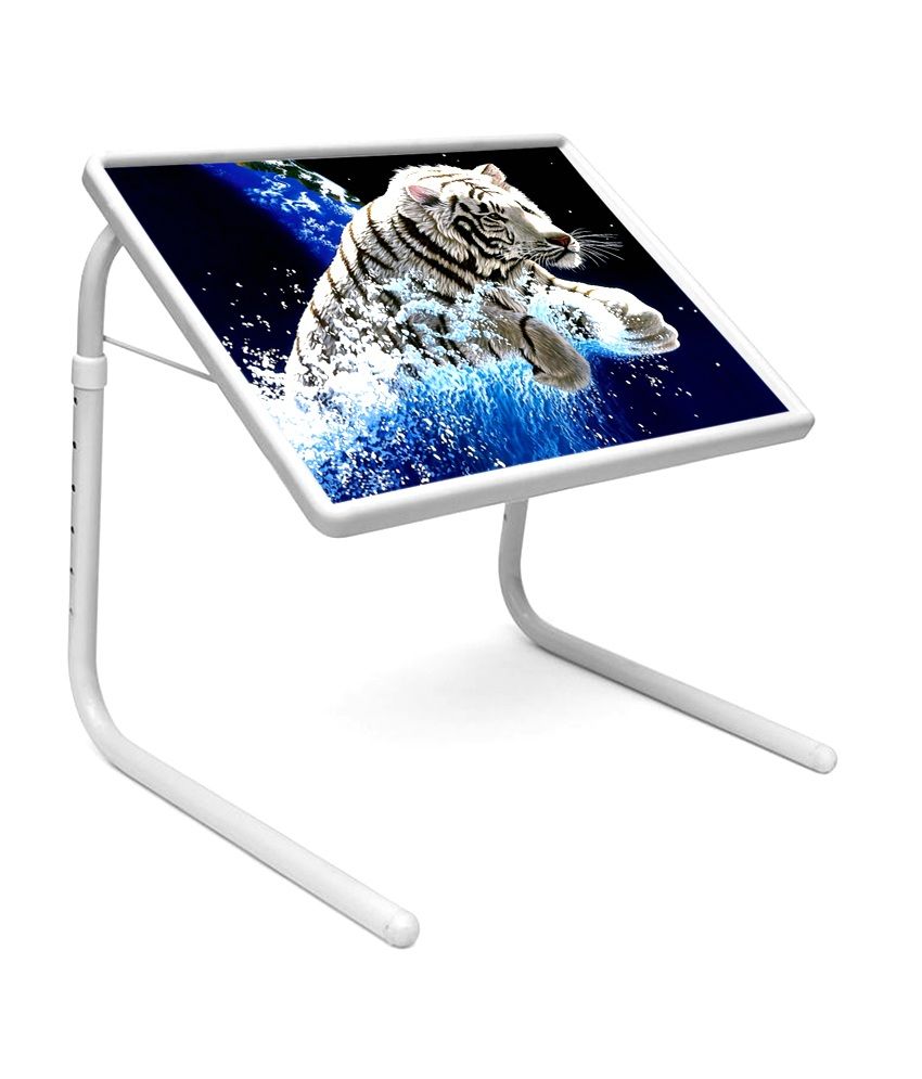 Per52 White Tiger Portable Adjule Dinner Laptop Foldable We
