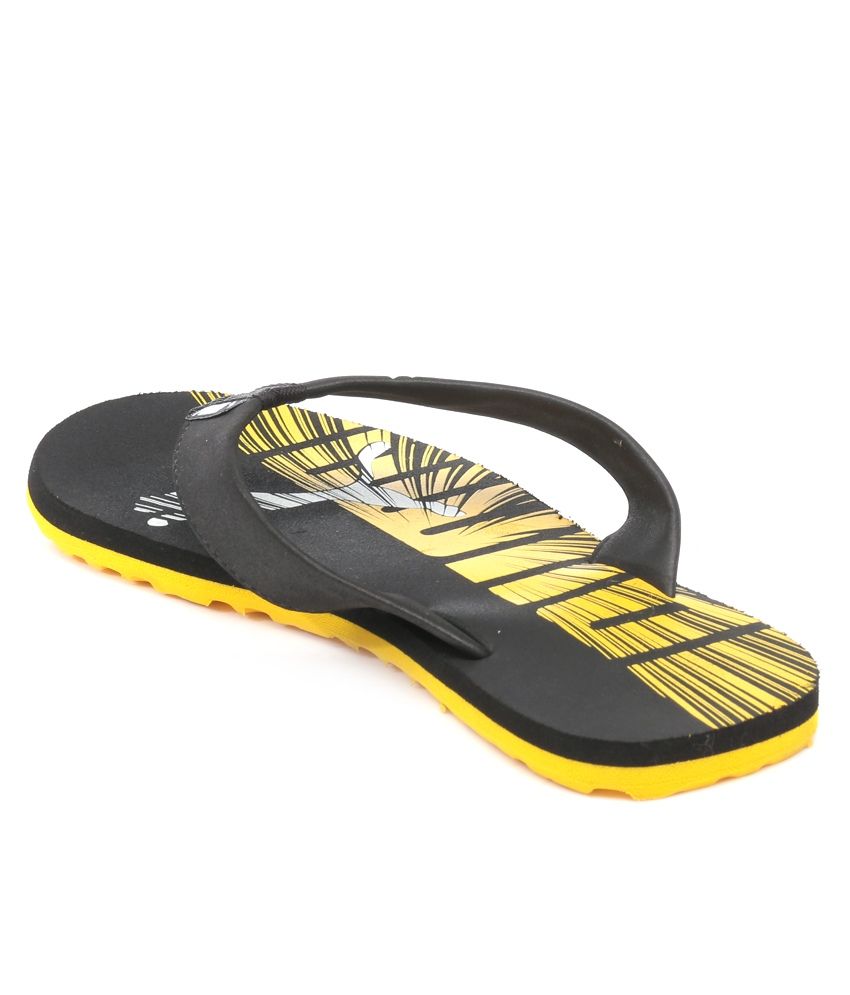 puma yellow slides