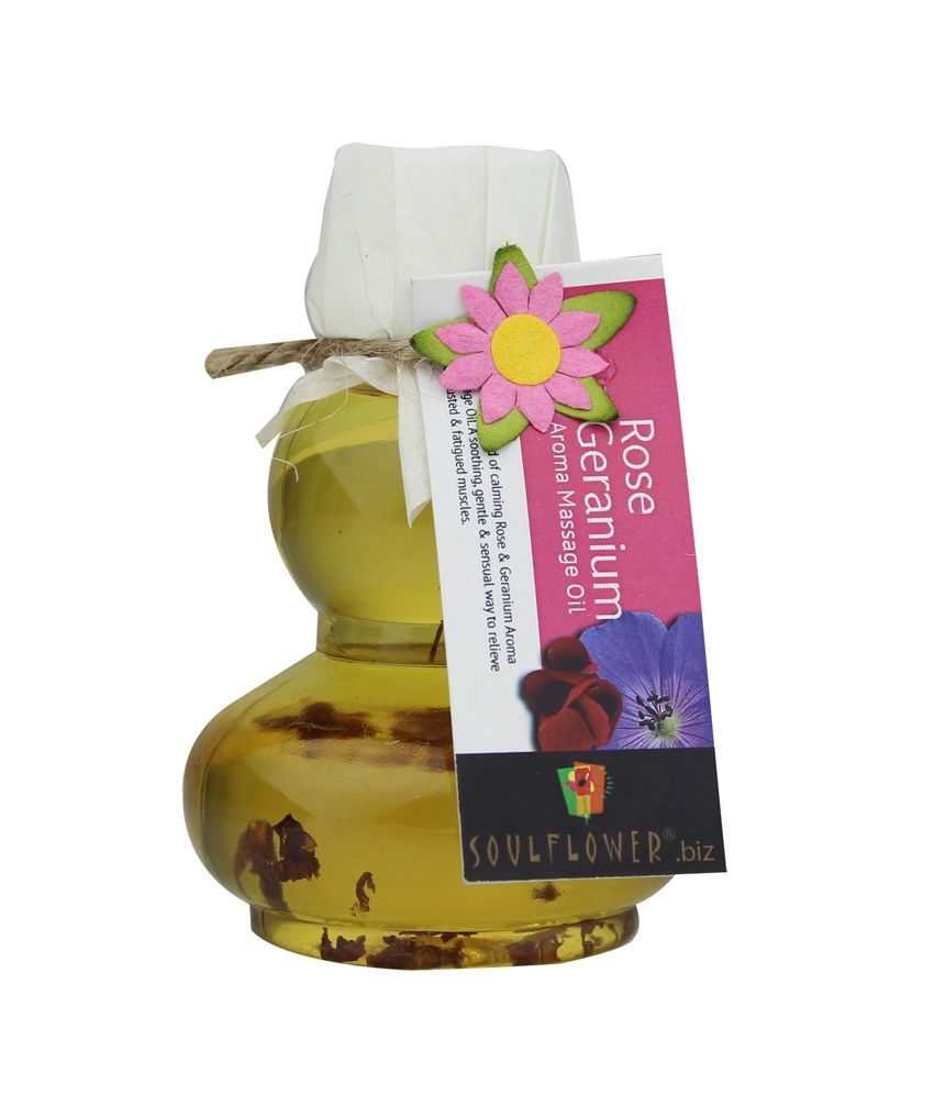 Soulflower Rose Geranium Aroma Massage Oil 90ml Buy Soulflower Rose