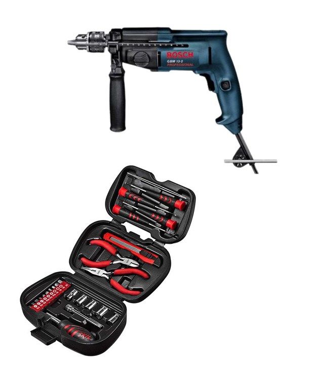 Bosch GBM 132 Rotary Drill 13mm 2 speed With Free Skil Mini Hand Tool Set 25 Pcs. Buy Bosch