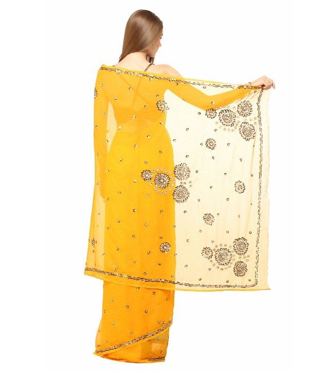 Lime Yellow Saree Buy Lime Yellow Saree Online at Low Price