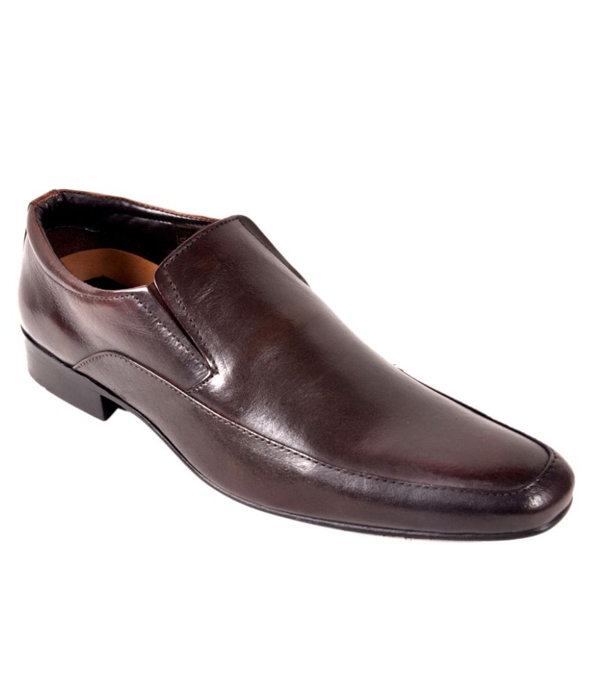 True Mock Brown Formal Shoes Price in India- Buy True Mock Brown Formal ...